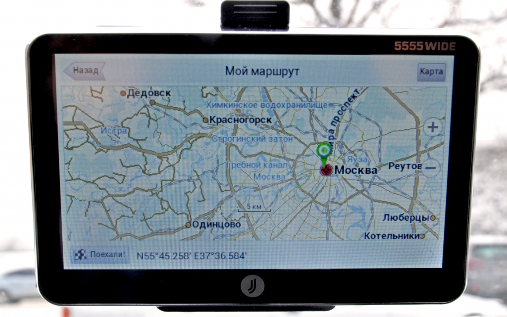 Навигатор JJ-CONNECT AutoNavigator 5555 Wide