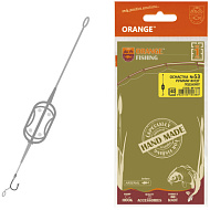 Оснастка ORANGE карповая Hand Flat Method Leadcore, для бо...