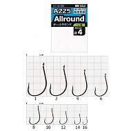 Крючки рыболовные COBRA Pro ALLROUND сер.A225