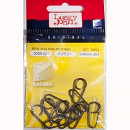 Заводное кольцо Lucky John BENT HEAD OVAL SPLIT RING 10шт.