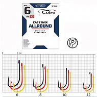 Крючки рыболовные COBRA ALLROUND сер. CA121MIX