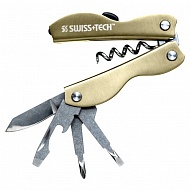 Мультиинструмент SwissTech Vintage Corkscrew, 8 инстр., зо...