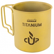 Титановая кружка со складными ручками Adrenalin Titanium C...