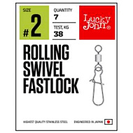 Вертлюги Lucky John c застеж. Pro Series ROLLING SWIVEL FA...