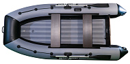 Надувная лодка River Boats ПВХ RB-300НДНД чёрно-серая