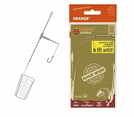  ORANGE  #28 Distance Cage Feeder Leadcore