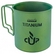 Титановая кружка со складными ручками Adrenalin Titanium C...