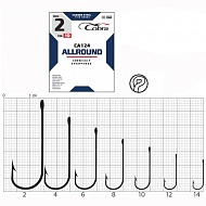 Крючки рыболовные COBRA ALLROUND сер. CA124