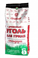 Уголь Грилькофф берёзовый Стандарт 5кг