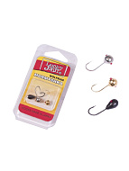 Мормышка вольфр. Lucky John с петел. 3шт набор 1 классичес...