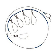 Кукан Mifine метал.(трос) 5-ю карабиновый (набор) kk-Kyk-m...