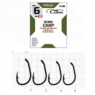 Крючки рыболовные COBRA CARP сер. CC302
