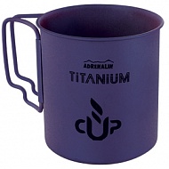 Титановая кружка со складными ручками Adrenalin Titanium C...