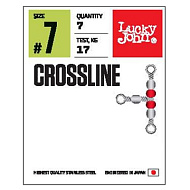 Вертлюги Lucky John трехстор. с бусин. Pro Series CROSLINE...