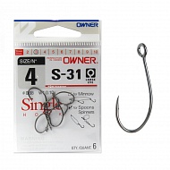 Крючок OWNER Одинарный  (S-31 BC) 51650