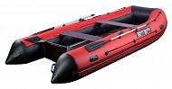 Надувная лодка River Boats ПВХ RB-370 чёрно-красная