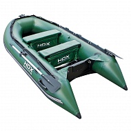 Надувная ПВХ лодка HDX Carbon 240 с пайолом, цвет зеленый