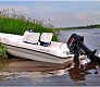Отдых на стеклопластиковой лодке Laker 410