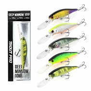 Воблер Trout Pro Deep Minnow 100F